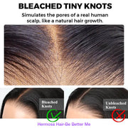 Hidden-Strap Snug Fit 360 Pre Cut HD Lace Frontal Glueless Pre-bleached Human Hair Wig