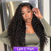 [2Wigs 28inch]  Left C Part Deep Wave & Body Wave Pre Everything Ready to Go Glueless Wigs