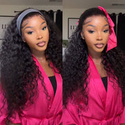 Water Wave Invisi-String Snug Fit 360 Skin HD Lace Frontal Wig Glueless Pre Bleached Human Hair Wig