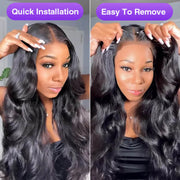 Beginner Friendly Glueless Body Wave 8x5 Ready Go Wig Pre Bleached Small Knots HD Lace Wig