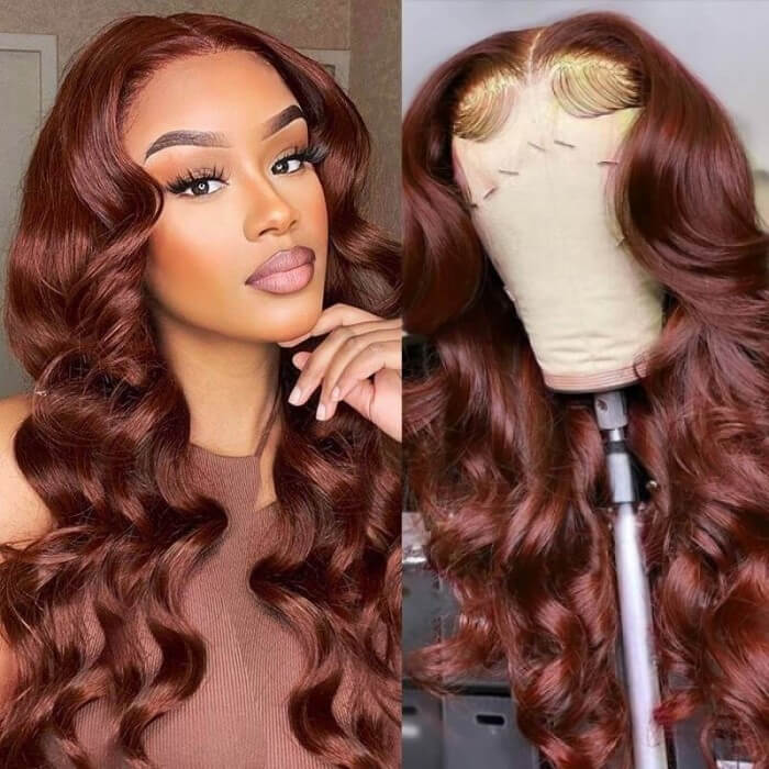 Dark Brown/Red Wig buy NWT