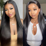 13x4 HD Lace Frontal Wigs Pre Plucked Glueless Straight Human Hair Wigs For Black Women