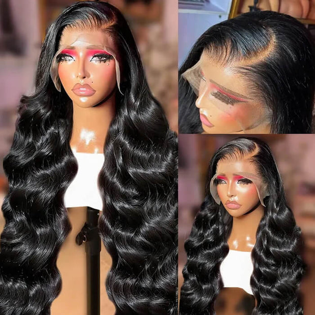 Skin Melt HD Lace Wigs Body Wave 13*4 Lace Front Wigs Human Hair Real Transparent Lace