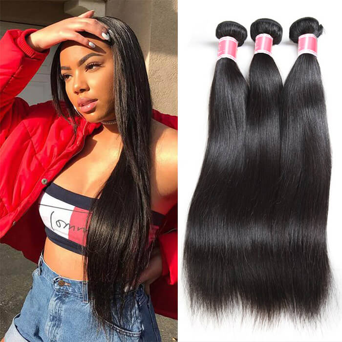 1X24INCH LUXURY 100% PERUVIAN HUMAN HAIR offers BUNDLE