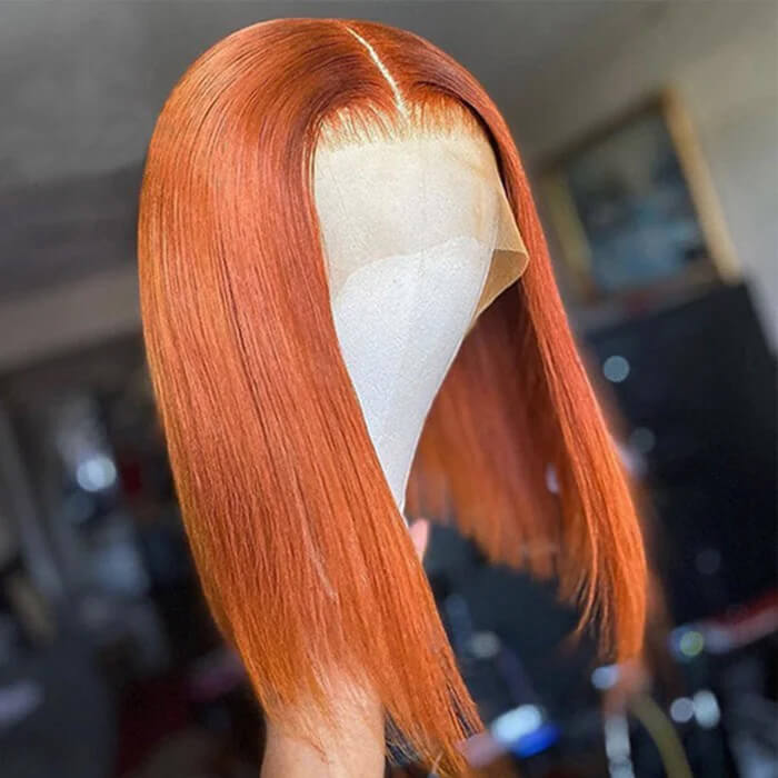 Ginger blunt cut shops lacefront wig