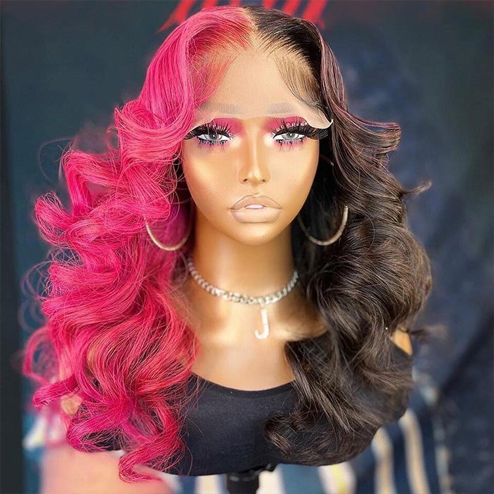 PINK hotsell AFRO. lace front wig 12”